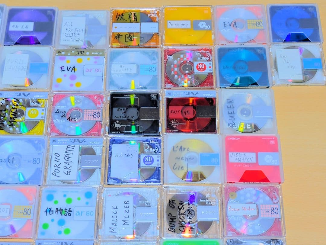 ★MDディスク★　74枚セット　初期化済　mini disc　レンズクリーナー