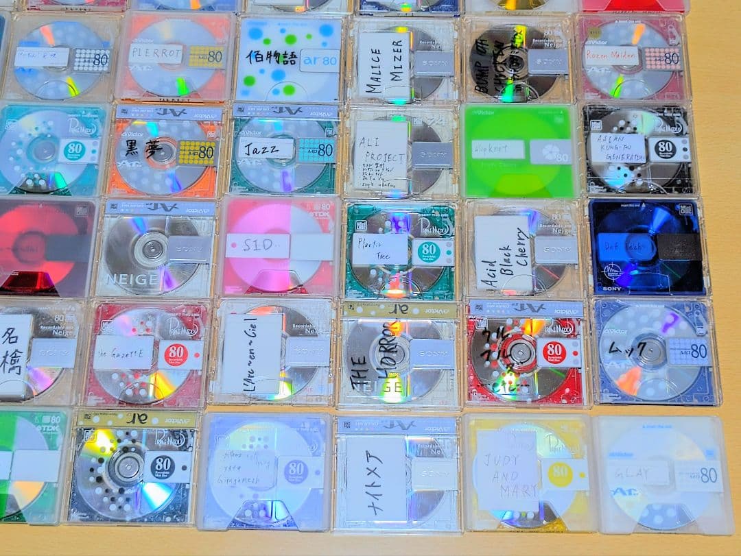 ★MDディスク★　74枚セット　初期化済　mini disc　レンズクリーナー