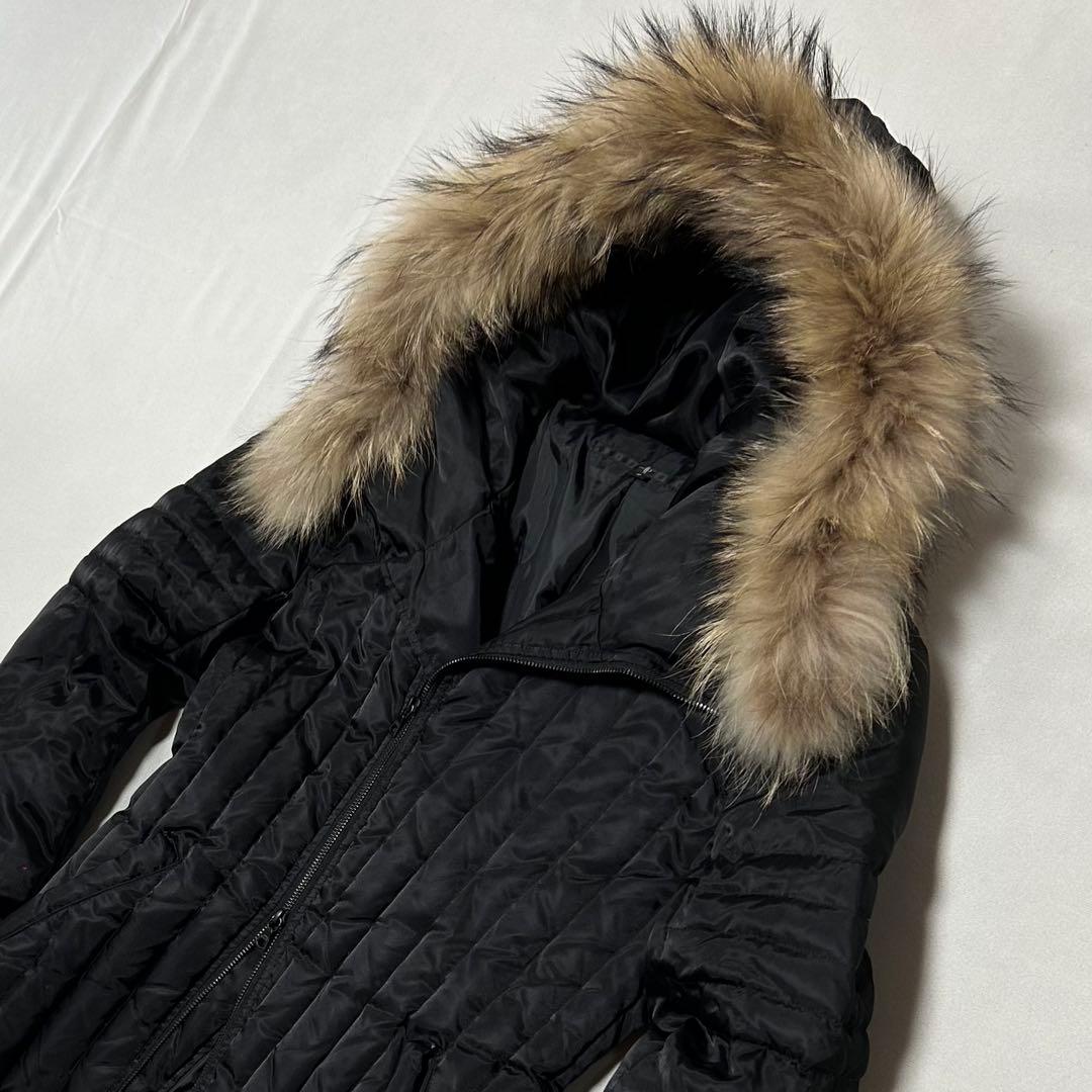 00s NO ID ダウンジャケット ファー ダブルジップ お兄系 Tech