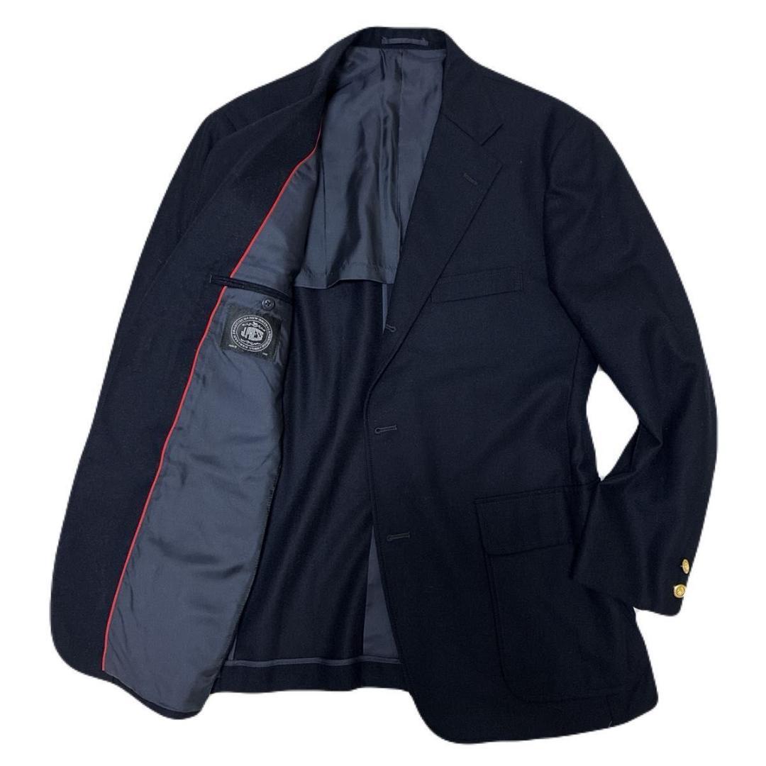 ジュンちゃん　ジェイプレス 紺ブレ 金ボタン 段返り ウール AB7