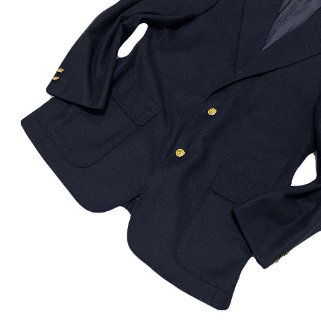 ジュンちゃん　ジェイプレス 紺ブレ 金ボタン 段返り ウール AB7