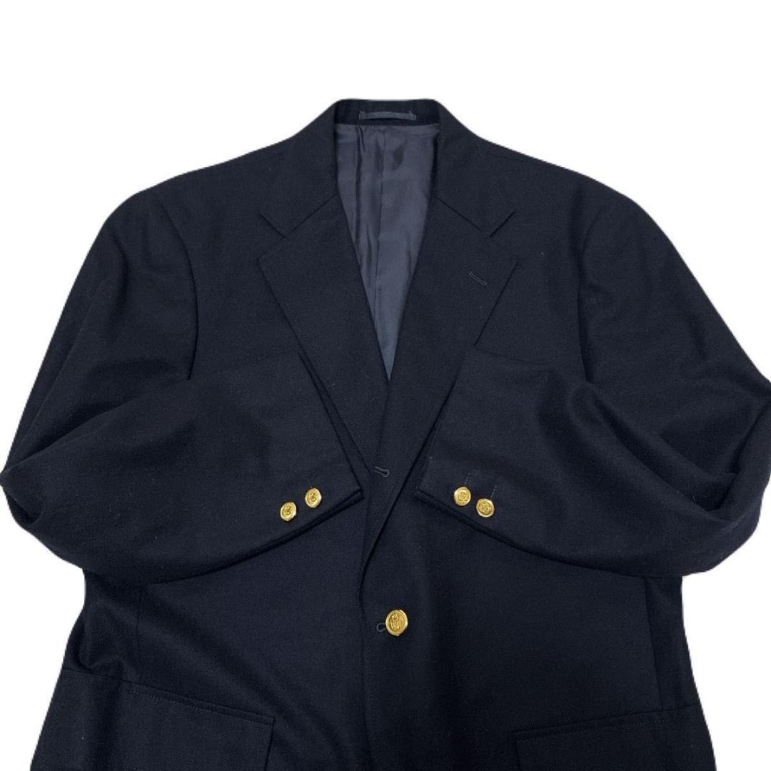 ジュンちゃん　ジェイプレス 紺ブレ 金ボタン 段返り ウール AB7