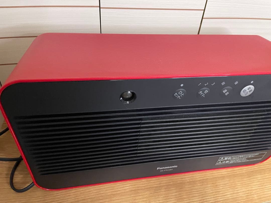 パナソニック セラミックファンヒーター レッド DS-FTS1201-R