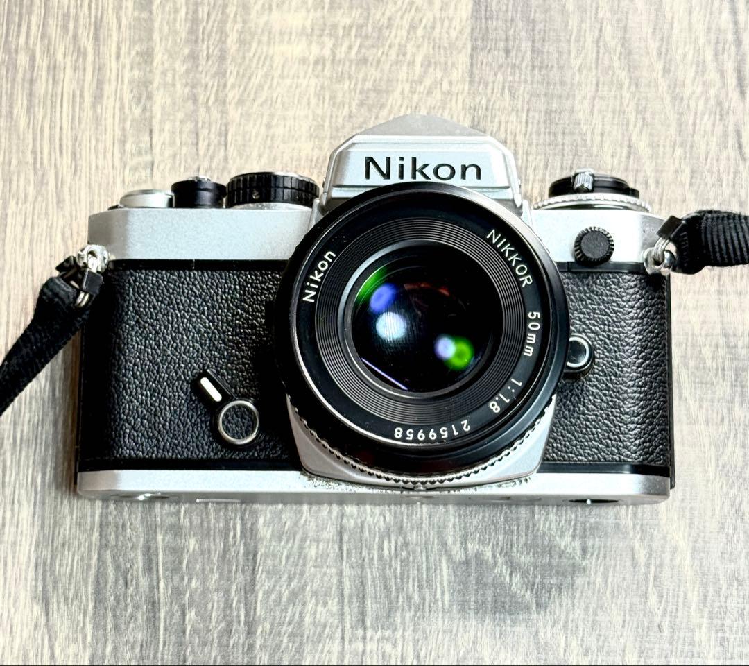 Nikon FE シルバー NIKKOR 50mm F1.8 レンズ