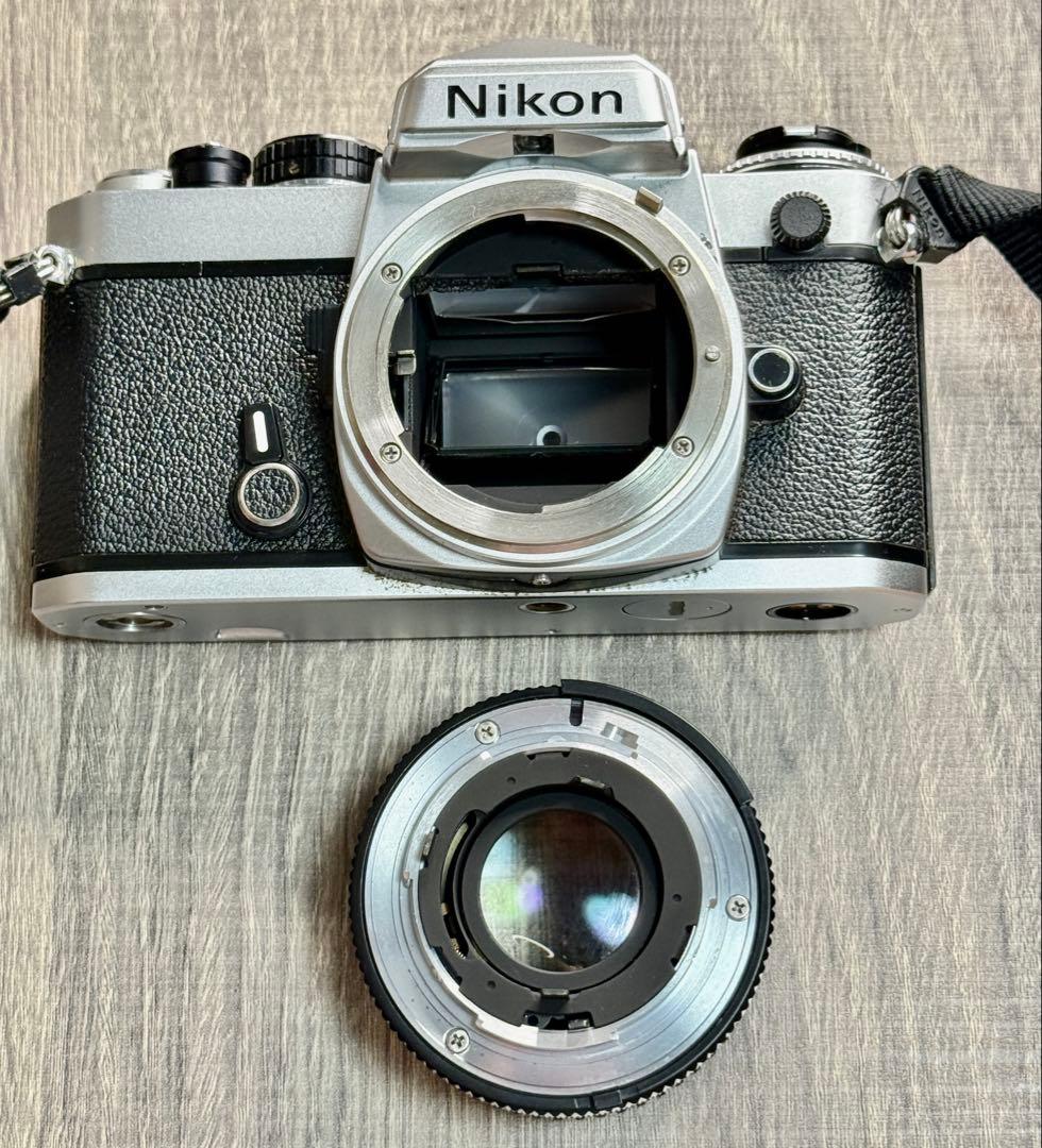 Nikon FE シルバー NIKKOR 50mm F1.8 レンズ