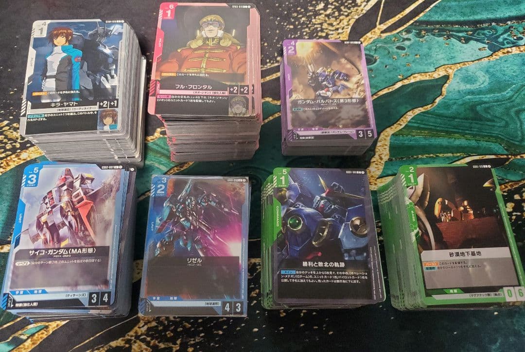 ガンダムカードゲーム プレイヤー引退品 構築済みデッキ6個 他