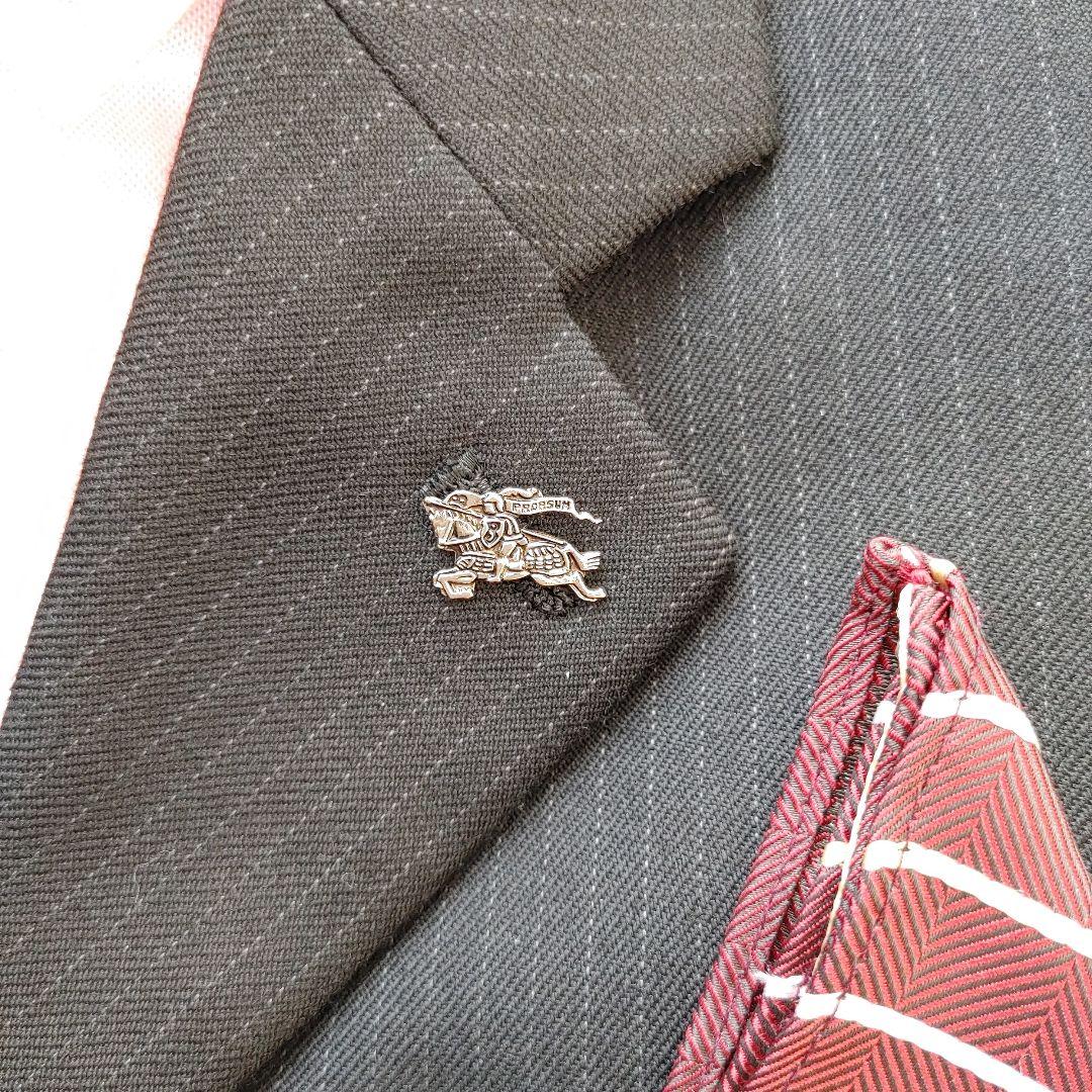 最終価格 BURBERRY 男の子 スーツ フルセット バッジ付 130 美品