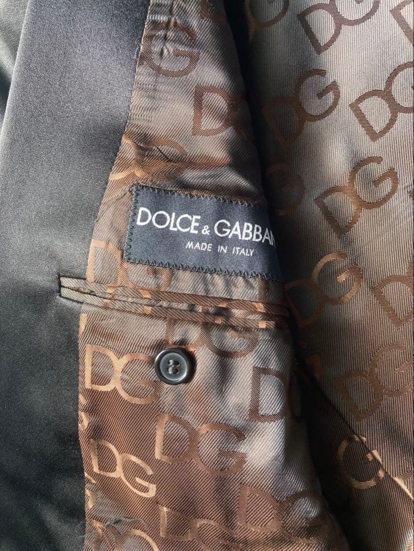 D&G ドルチェアンドガッバーナ　ブラックサテン ジャケット　48 美品