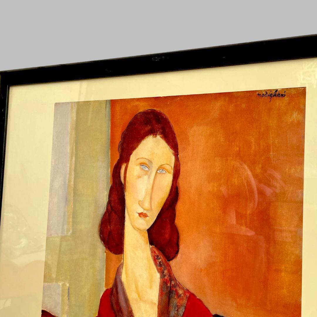 イギリス製 80~90s【モディリアーニ】大判 額装 ヴィンテージ ポスター