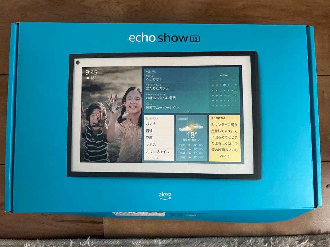 Echo Show 15 スマートTV 壁掛け用取り付け金具付　別売枠付き　美品