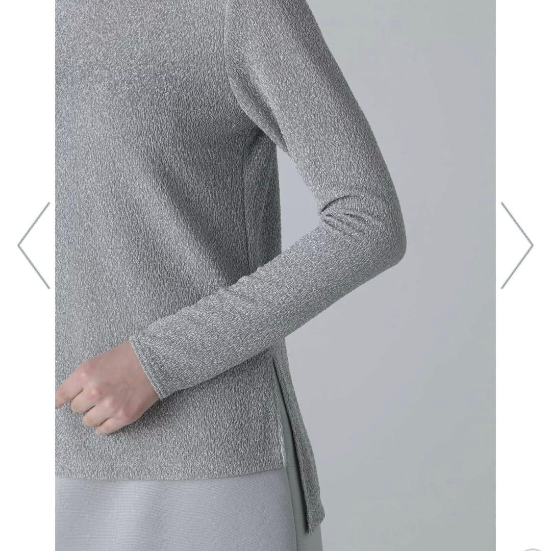 新品未使用⭐︎アドーア シャイニーニットジャガードハイネックカットソー