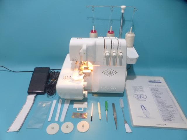 超美品●ＪＵＫＩ ロックミシン 衣縫人 BL-34EXS　 1本針3本糸●K-B