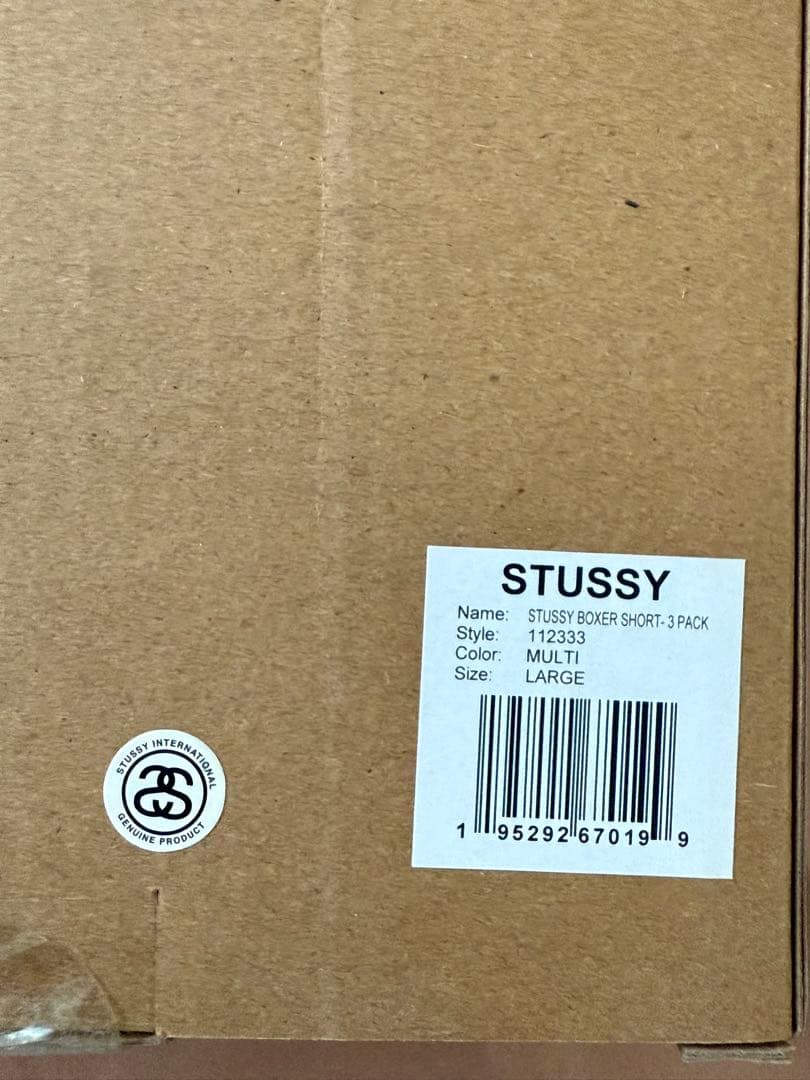 下着・アンダーウェア Stussy Boxer Shorts Multi (3 Pack) L