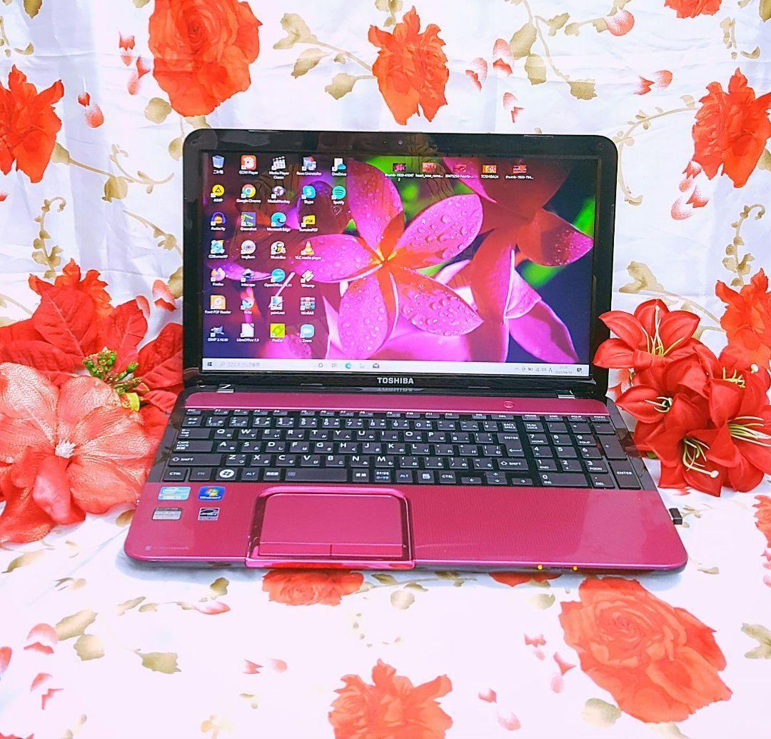 新型Win11搭載/2世代爆速Core-i5/レアピンクー色東芝/DVD焼き