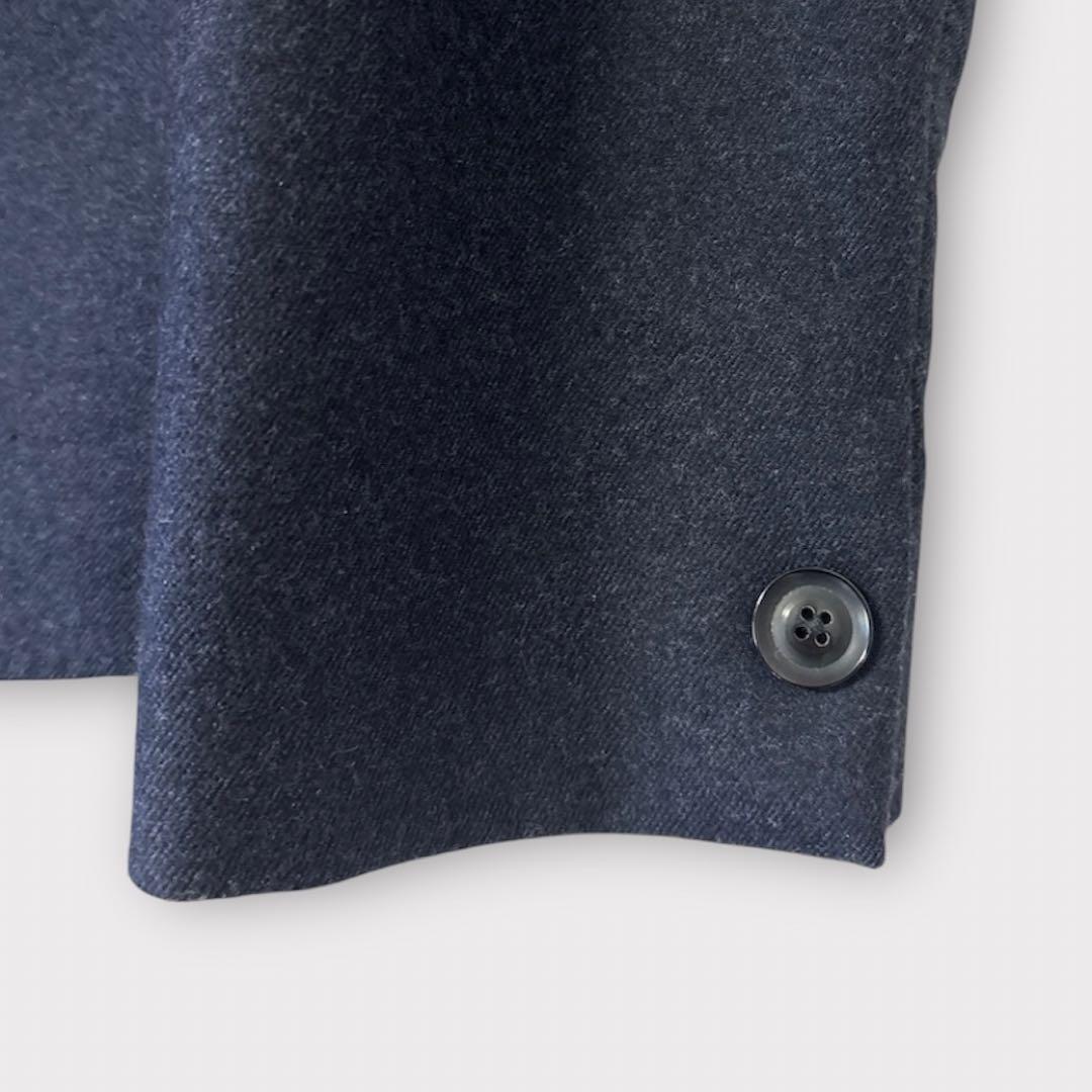 カラー 阿部潤一 テーラードジャケット ウール 総裏 ダブル サイドベンツ