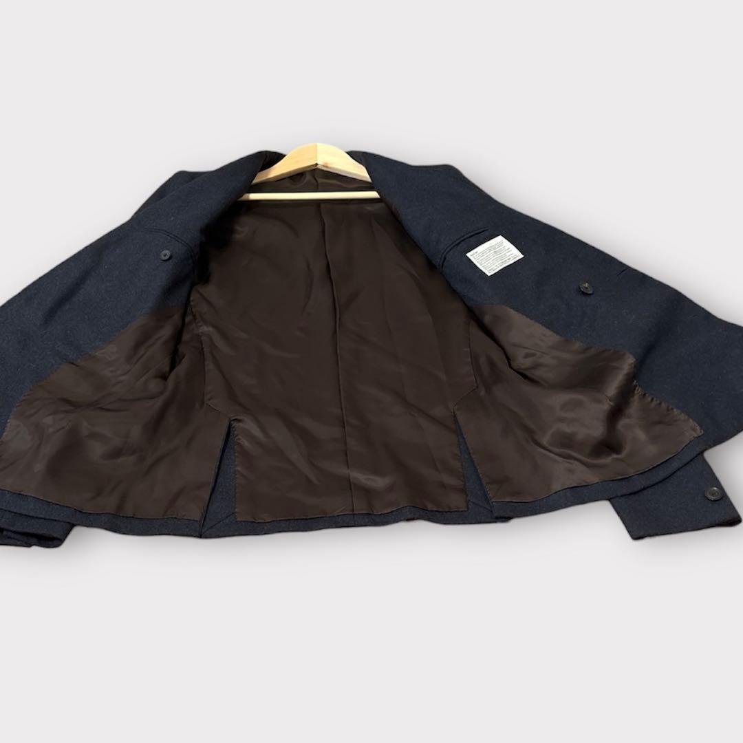 カラー 阿部潤一 テーラードジャケット ウール 総裏 ダブル サイドベンツ