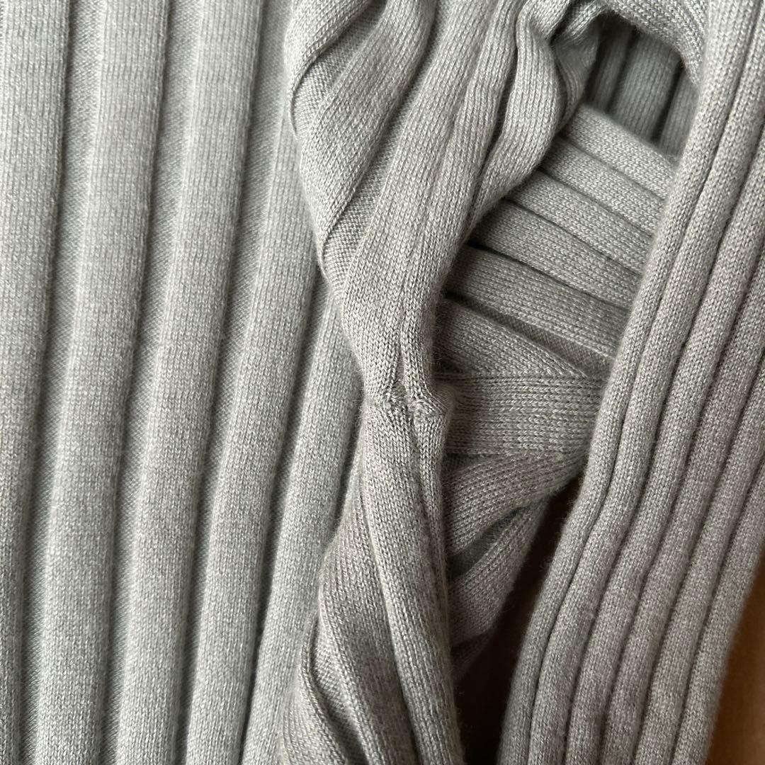 ヨンファ　コットンカシミヤリブニット　moss gray