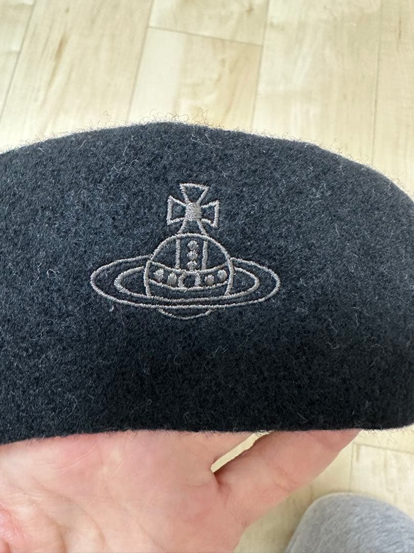 Vivienne Westwood ブラック ベレー帽　s-m