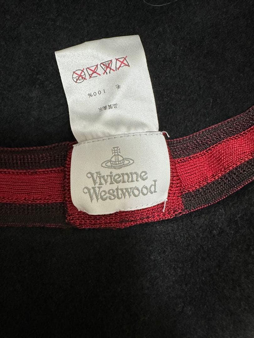 Vivienne Westwood ブラック ベレー帽　s-m
