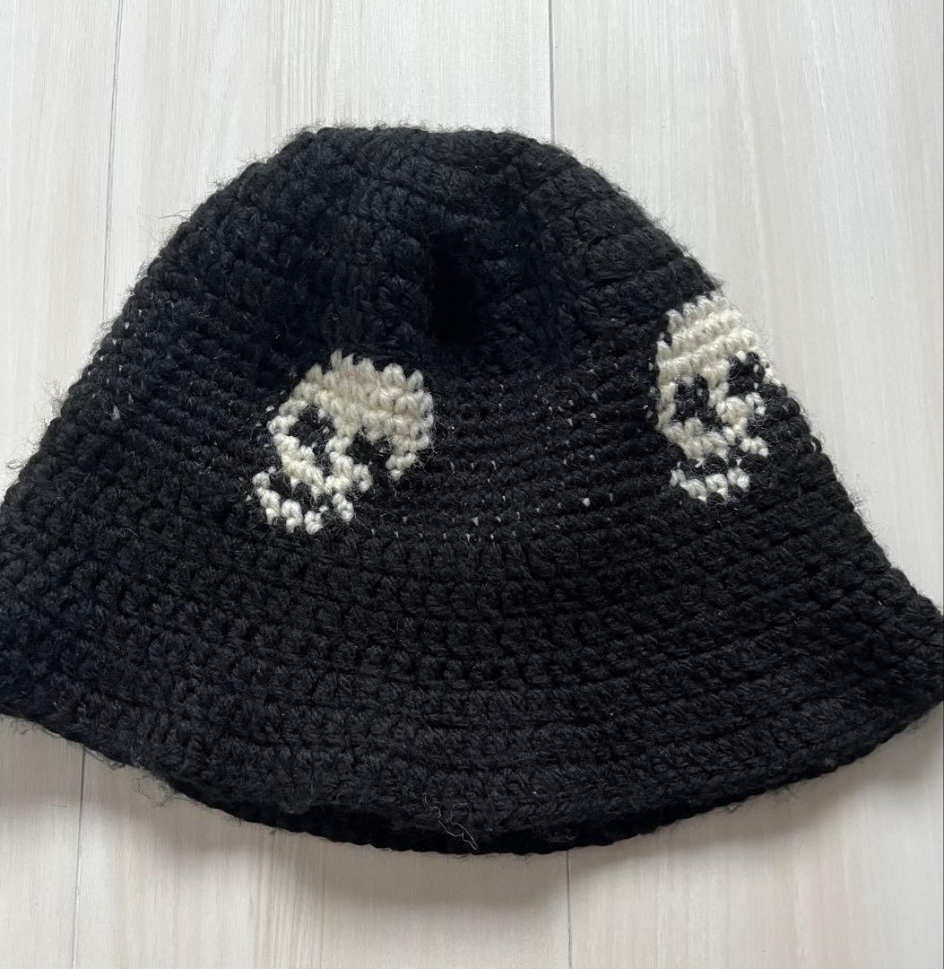 Y.A.R.N スカル ハンドメイド ニットハット ヤーン バケハ 帽子