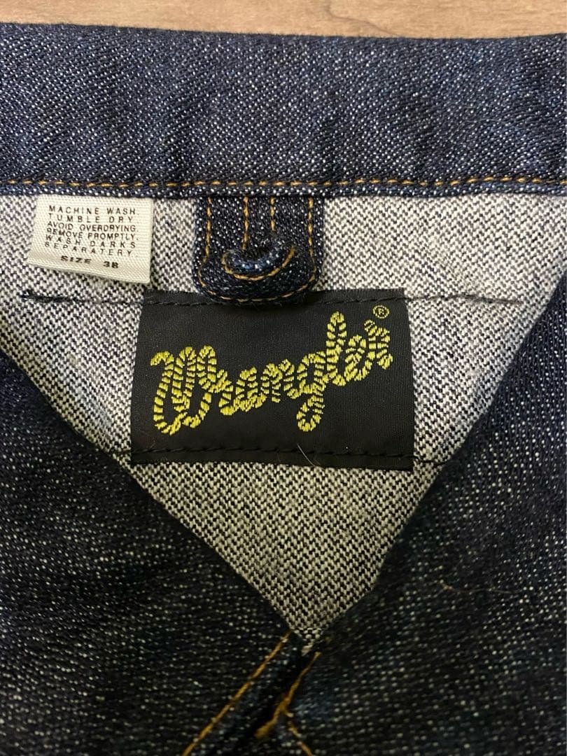 38 Wrangler 24MJZラングラー デニムジャケット Gジャン 未使用