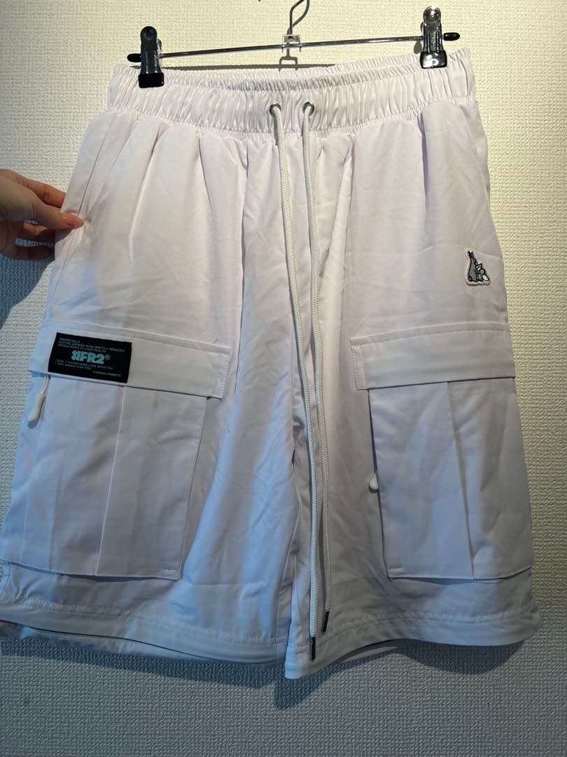 FR2 沖縄　月桃　ホワイト カーゴパンツ レディース