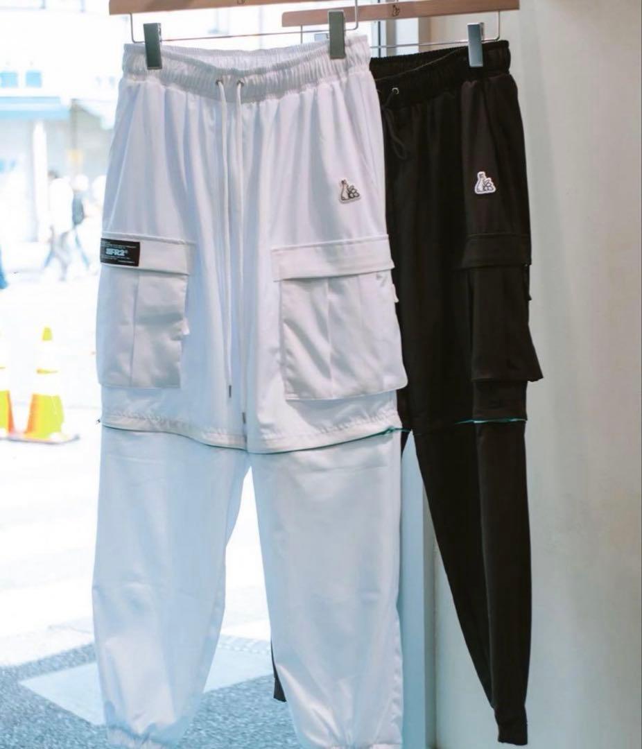 FR2 沖縄　月桃　ホワイト カーゴパンツ レディース