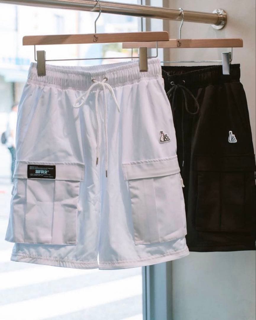 FR2 沖縄　月桃　ホワイト カーゴパンツ レディース