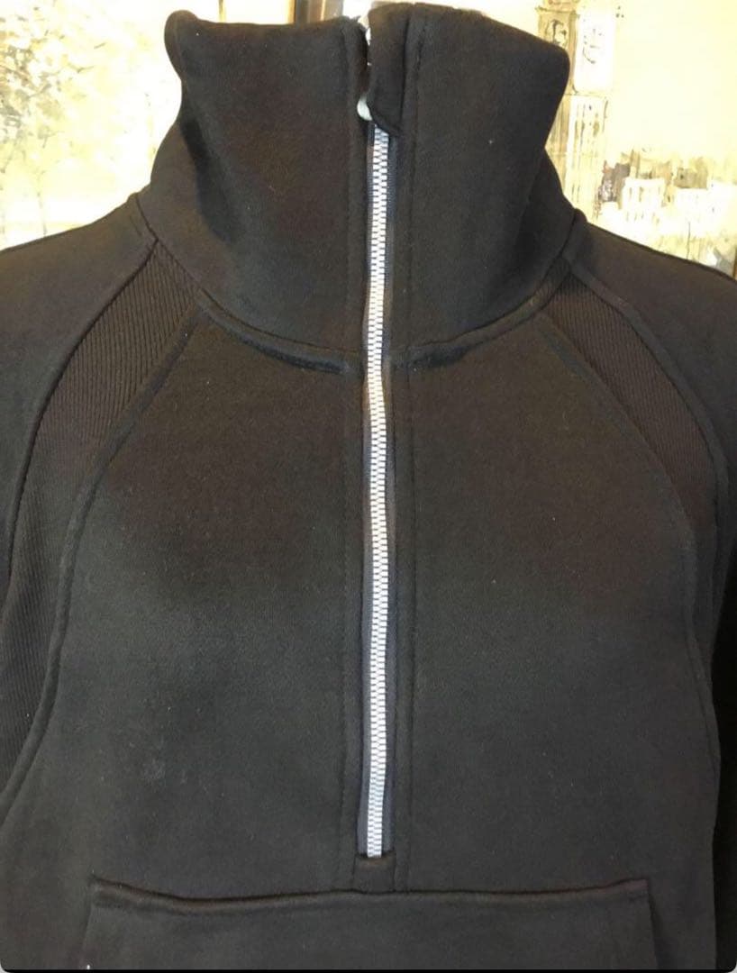 Lululemon ブラック サイズ4️⃣ ハイネック ジップアップ パーカー