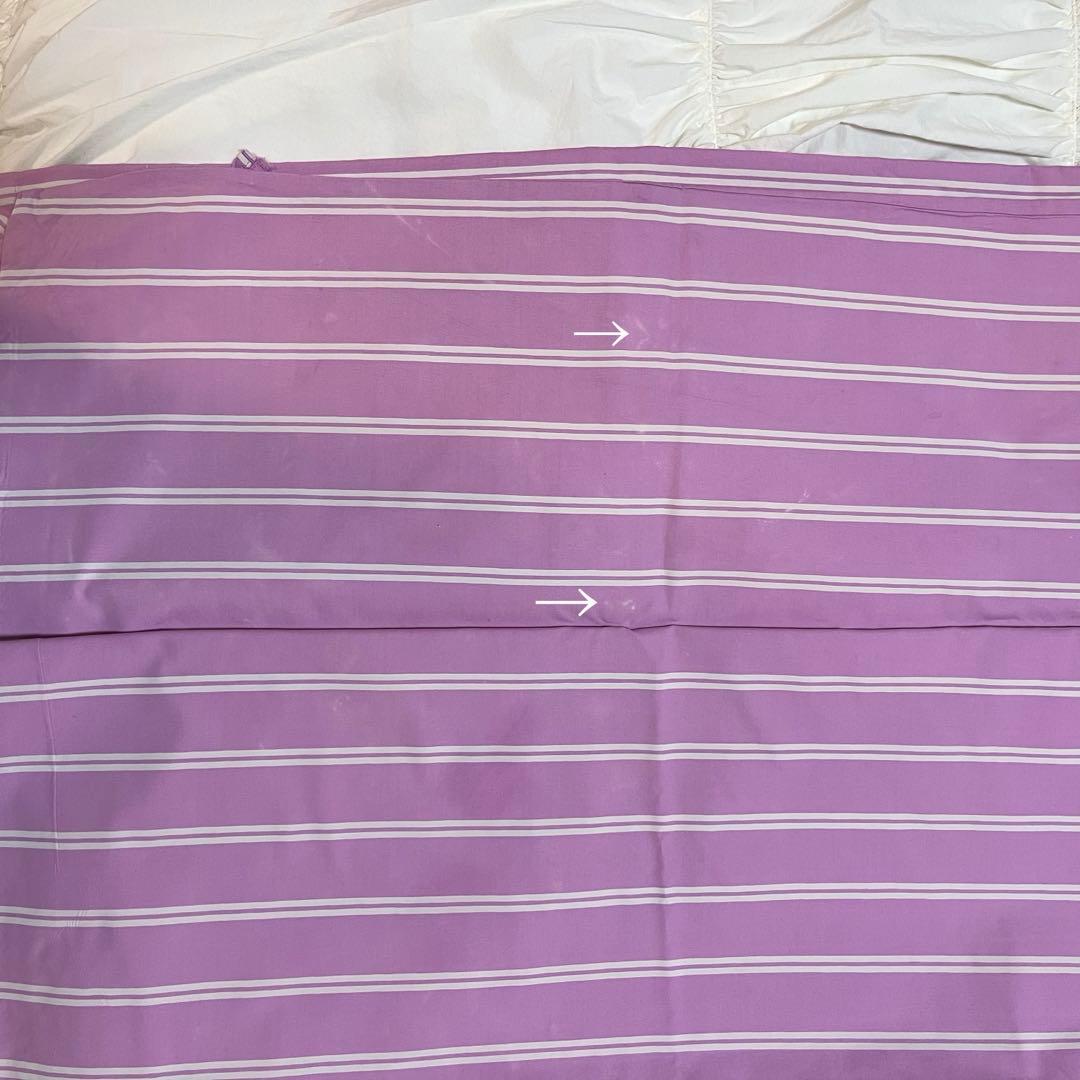 テクラ　布団カバー　ダブルサイズ　MALLOW PINK STRIPES