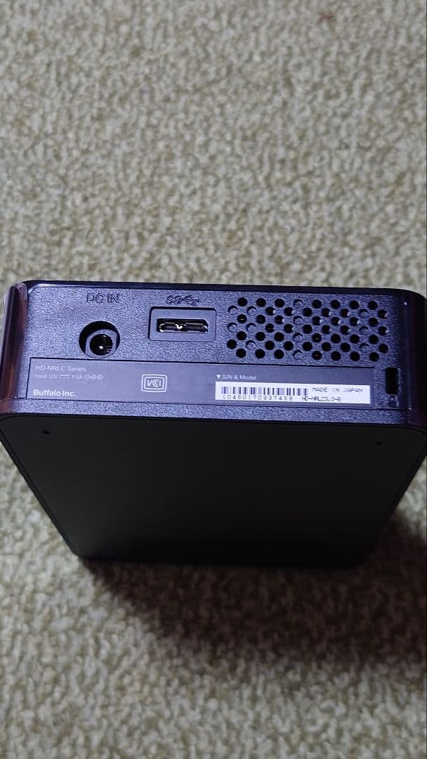【新品未使用】BUFFALO HD-NRLC3.0-B 3TB 外付けHDD