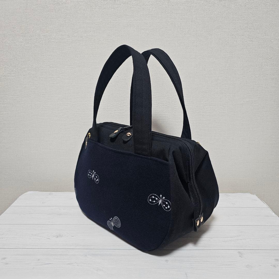 t.ぽってりボストンL タンバリン ネイビー ミナペルホネン