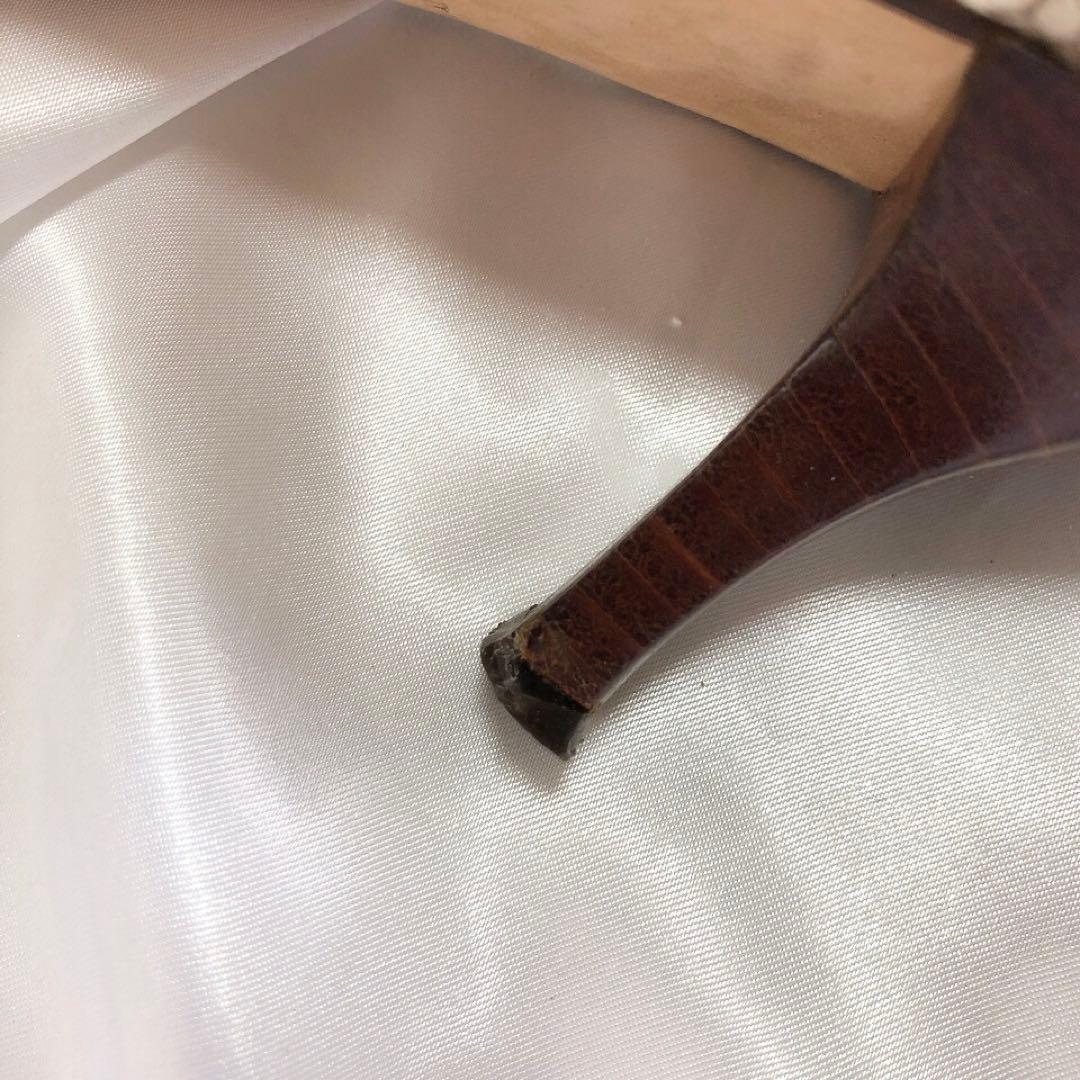 CHANEL シャネル　ミュール　パイソン　リボン　ヒール　ココマーク