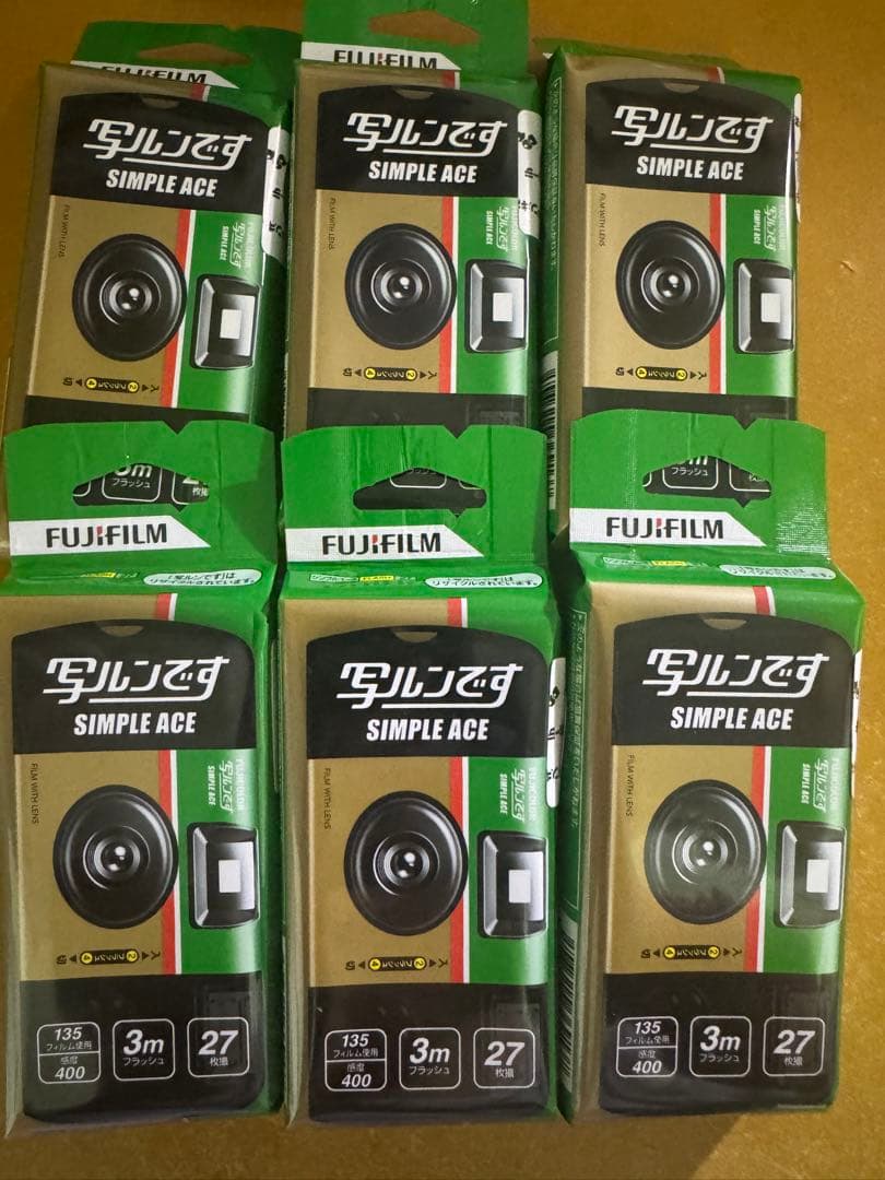 FUJIFILM SIMPLE ACE 使い捨てカメラ 27枚撮り
