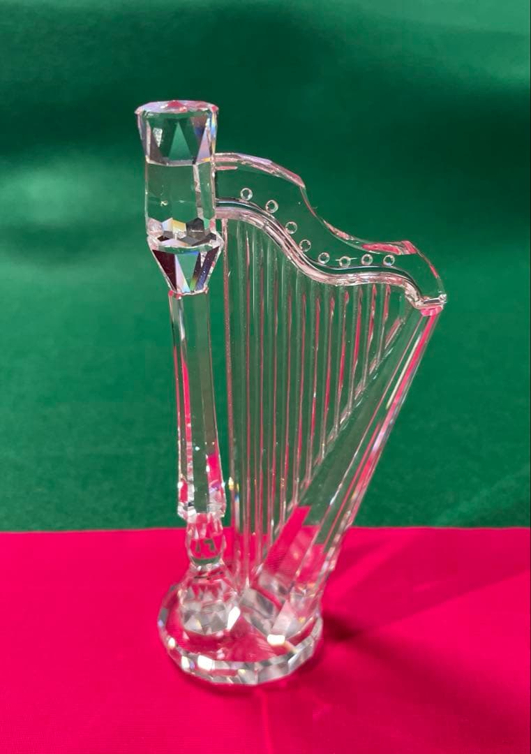 スワロフスキー　クリスタル置物　ハープ