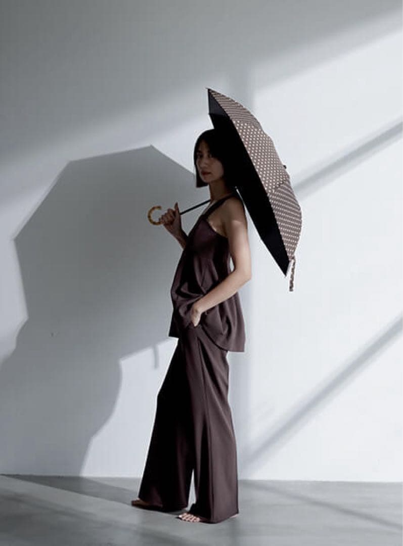 FORME ❤︎東原亜希　晴雨兼用折りたたみ日傘　新品未開封　ブラウンチェック