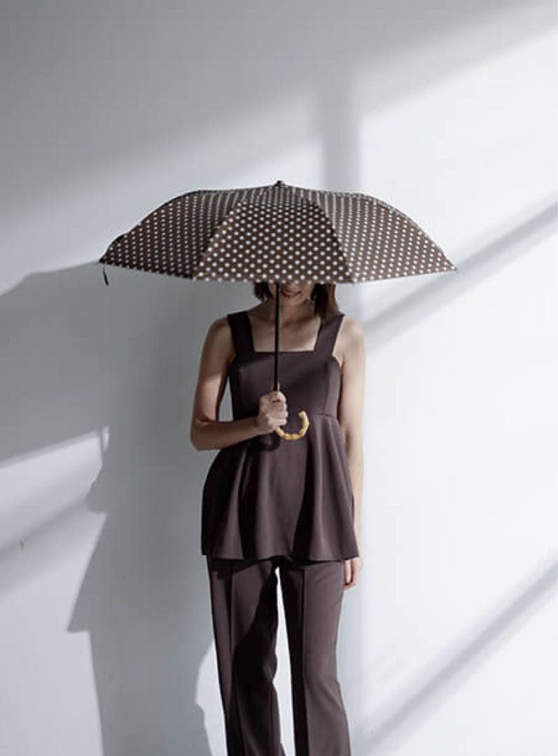 FORME ❤︎東原亜希　晴雨兼用折りたたみ日傘　新品未開封　ブラウンチェック