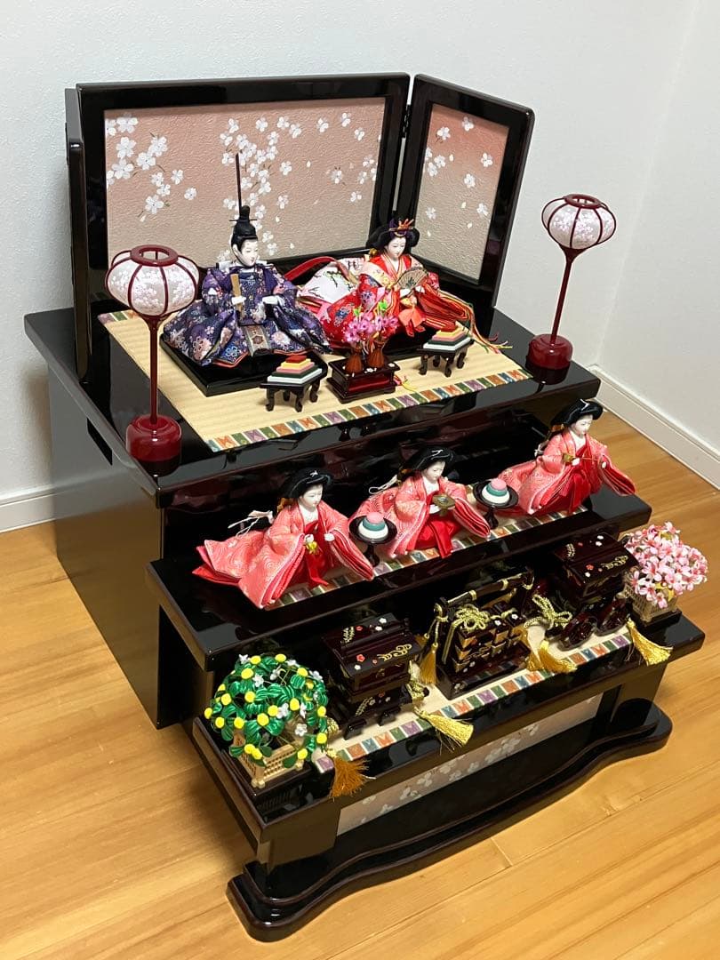 ひな祭り 伏見屋3段雛人形セット 送料込み