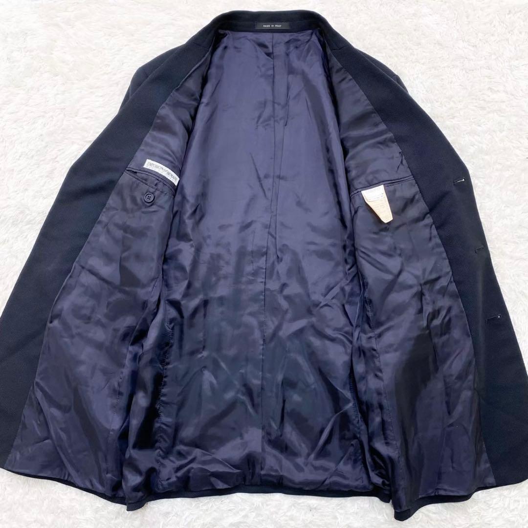 エンポリオアルマーニ スーツ セットアップ シングル ネイビー 3B ウール M