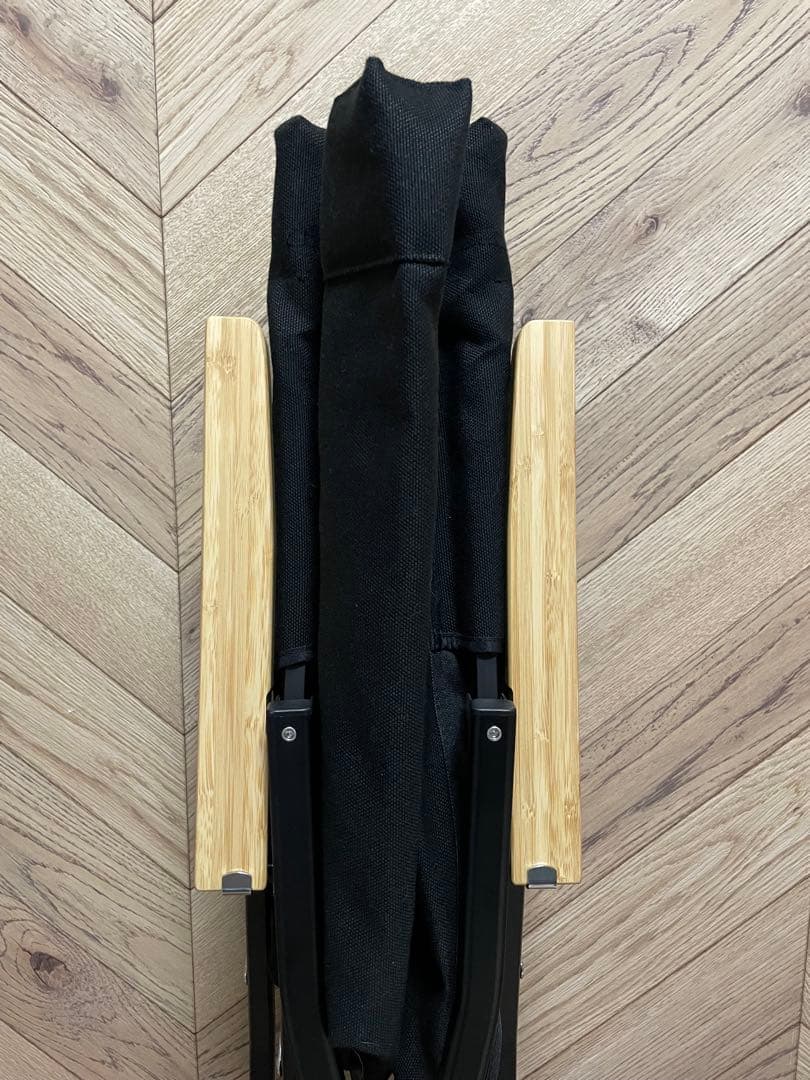 ローチェア30 黒 クッション＆カップホルダー｜スノーピーク