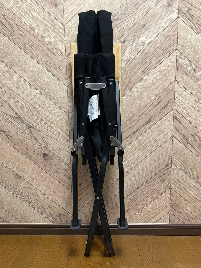 ローチェア30 黒 クッション＆カップホルダー｜スノーピーク