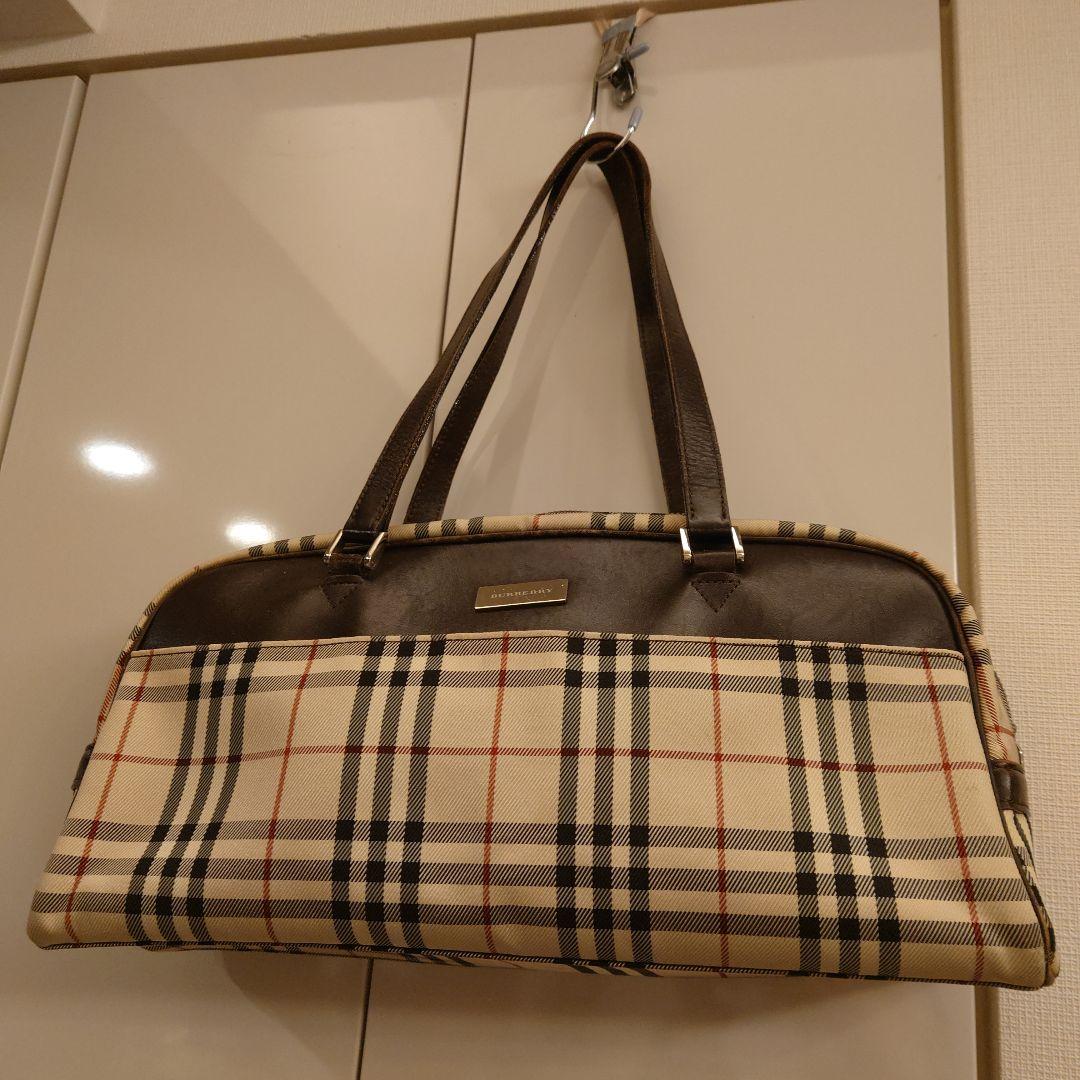 BURBERRY チェック柄ハンドバッグ