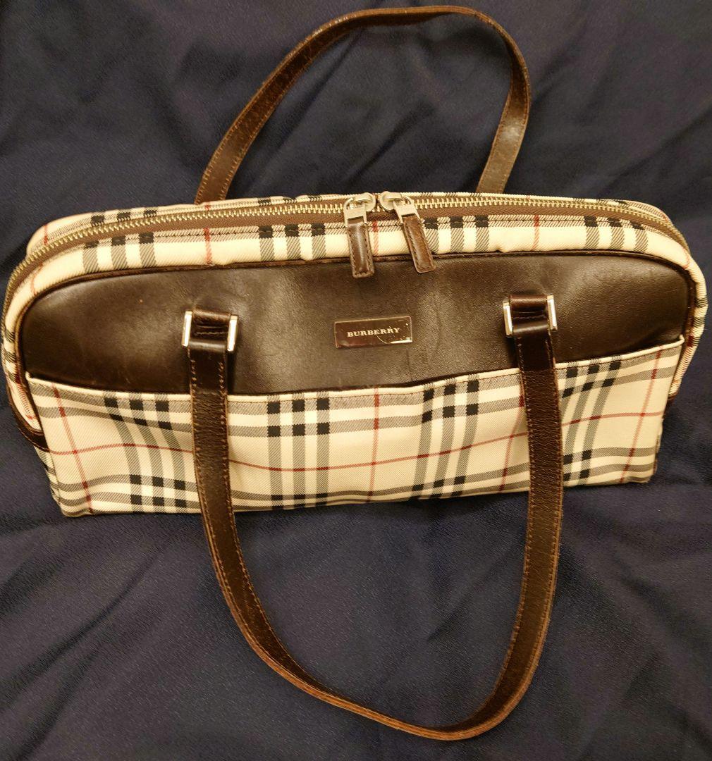 BURBERRY チェック柄ハンドバッグ