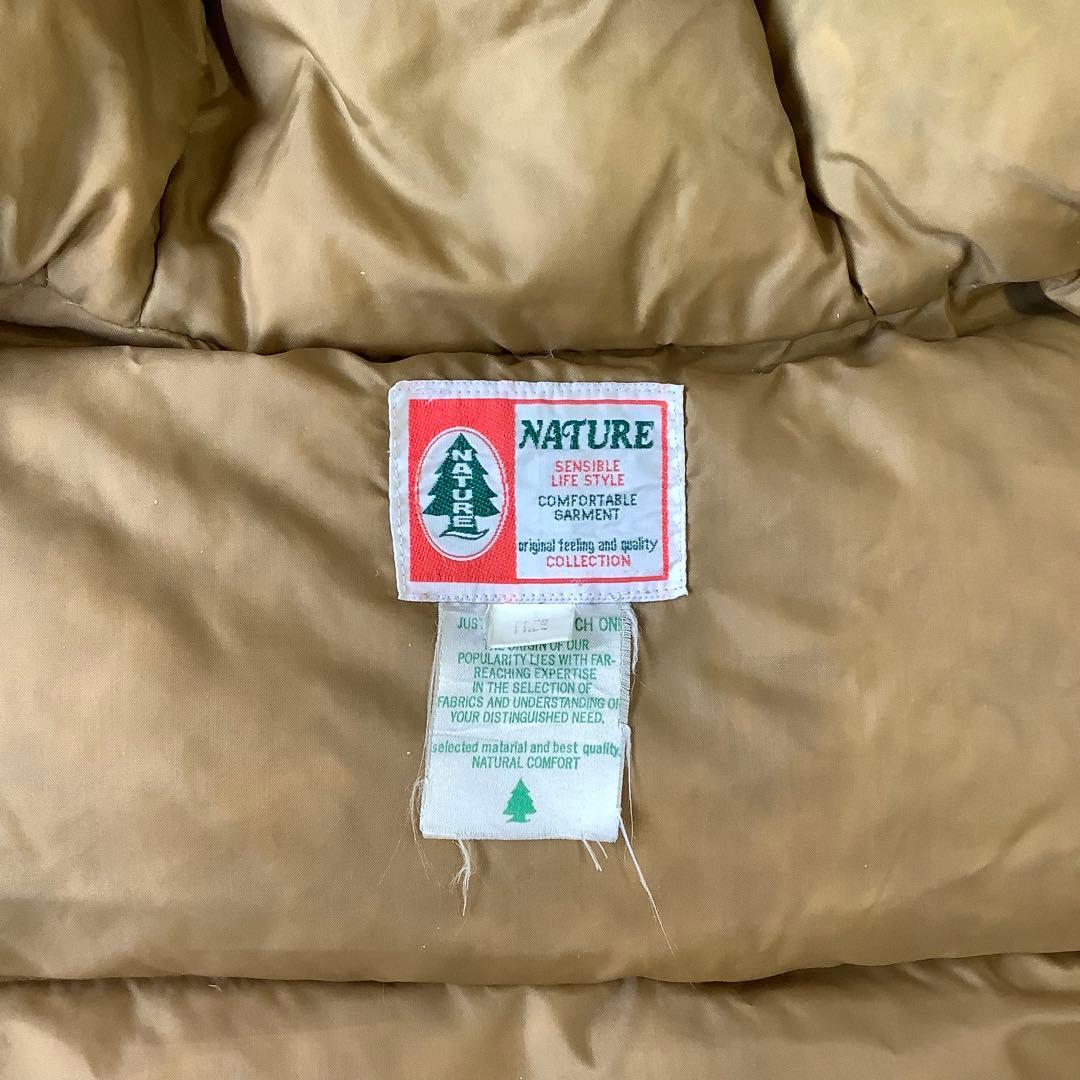 80s nature フード付き ダウンベスト グッドデザイン！