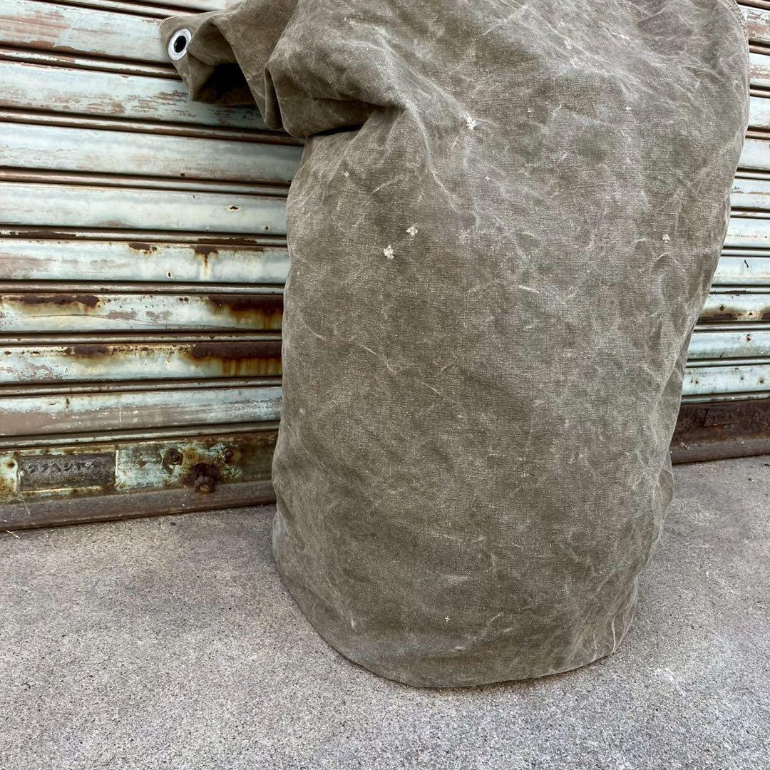 大容量 50s フランス軍 実物 ヴィンテージ ミリタリー ダッフルバッグ