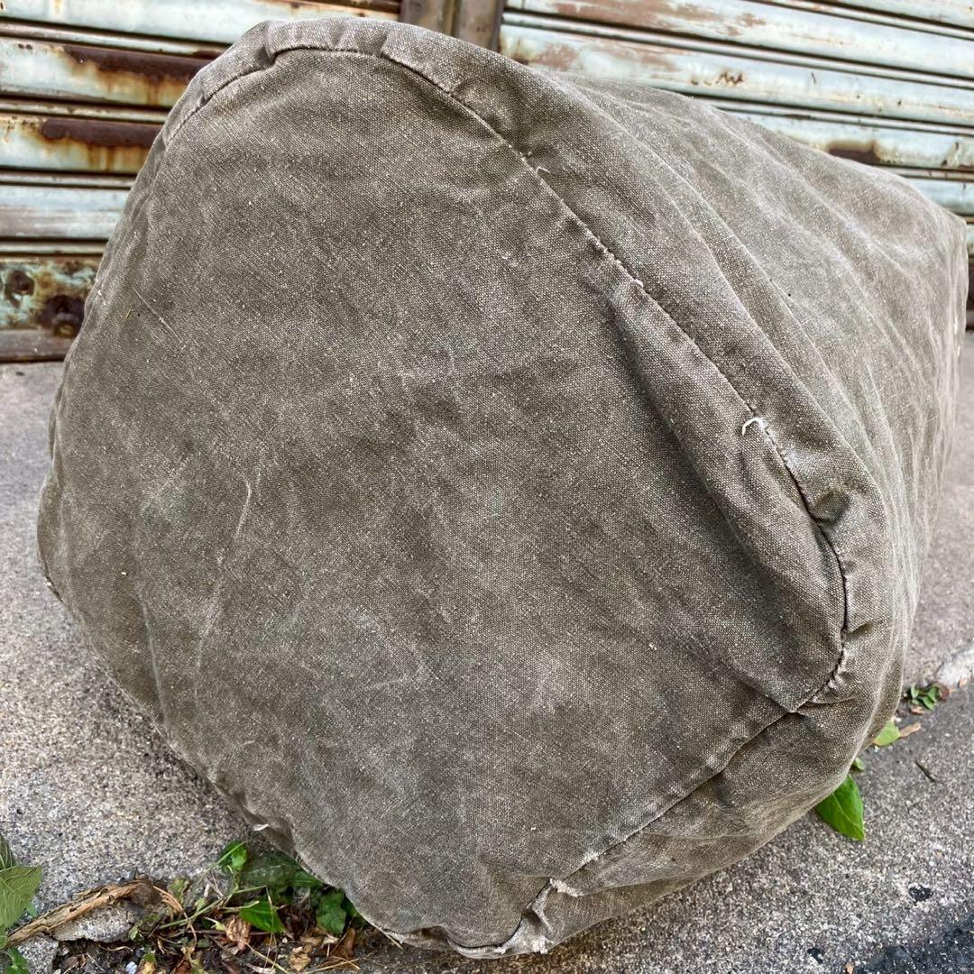 大容量 50s フランス軍 実物 ヴィンテージ ミリタリー ダッフルバッグ