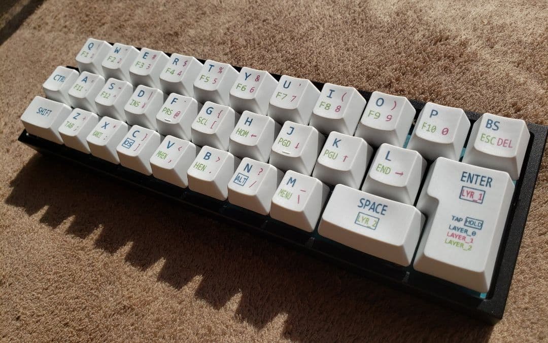 自作キーボード nomu30 limited edition ＋ 予備基板