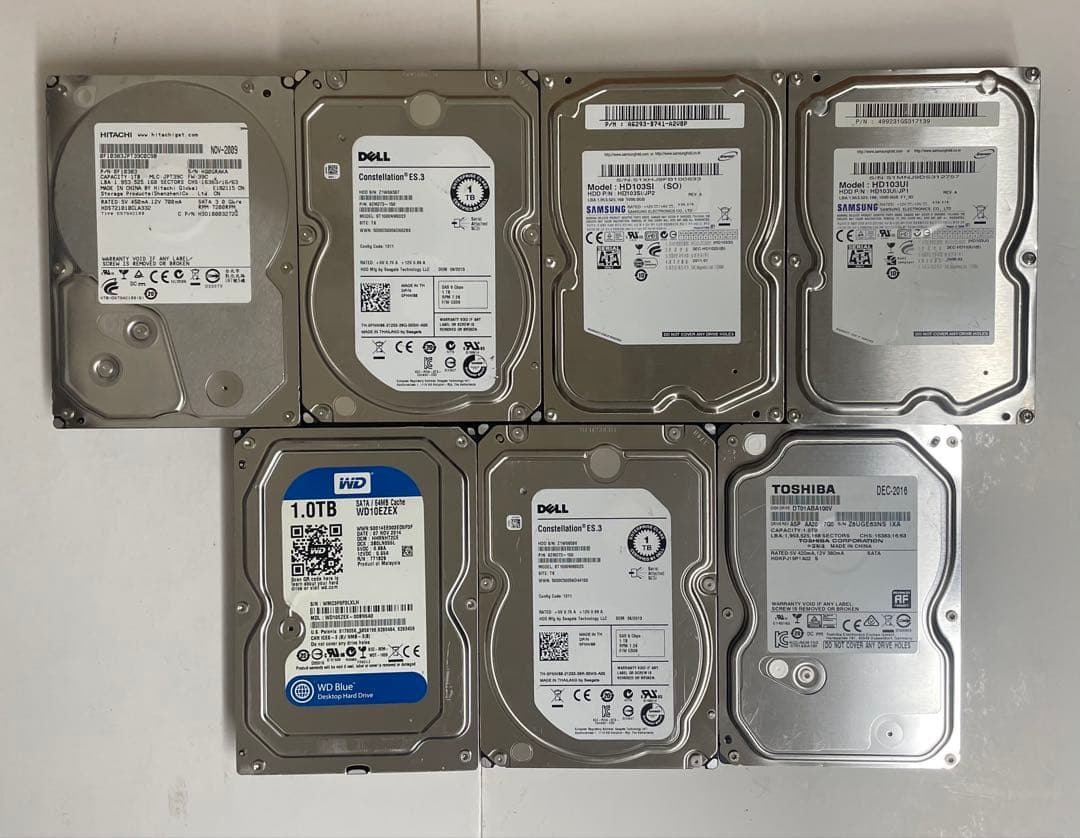 3.5インチ HDD 1TB 内蔵型ハードディスクドライブ セット