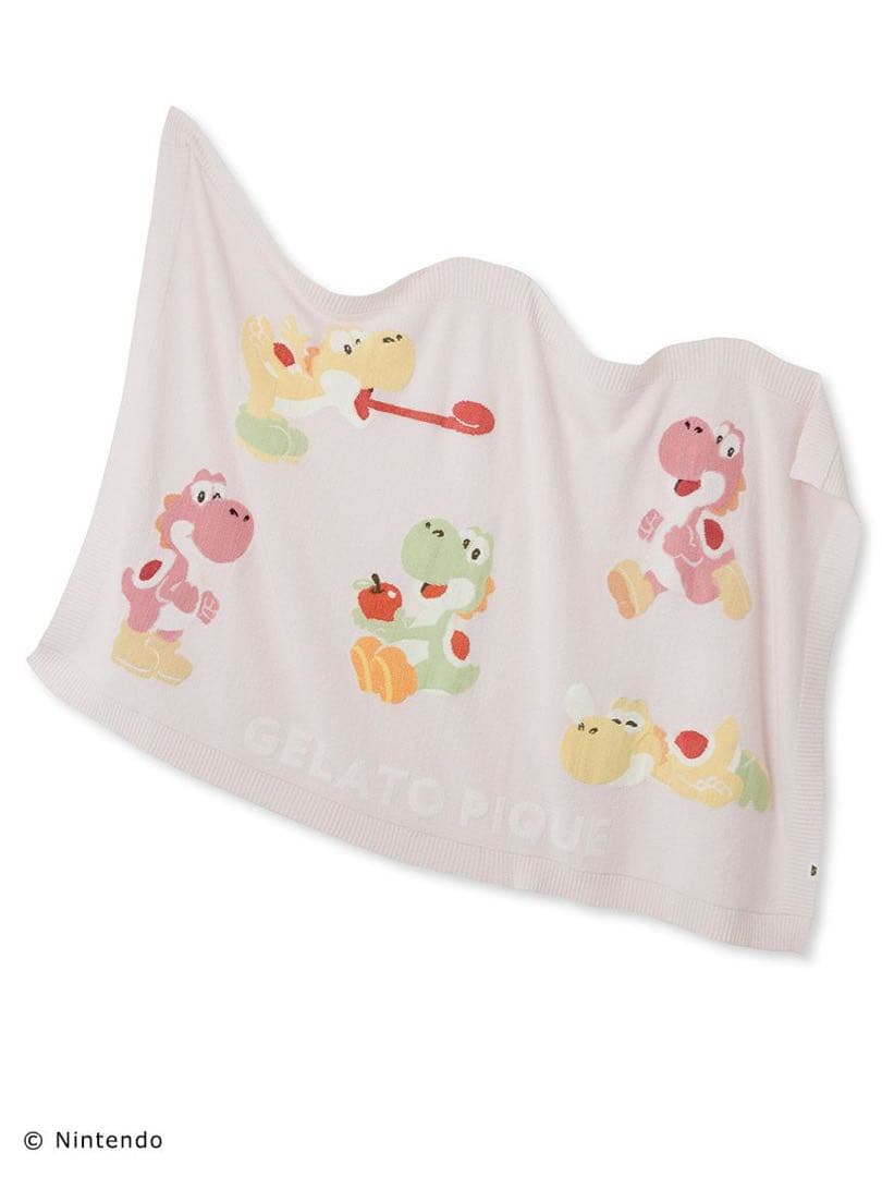 【スーパーマリオ】キノピオ＆ヨッシーブランケット