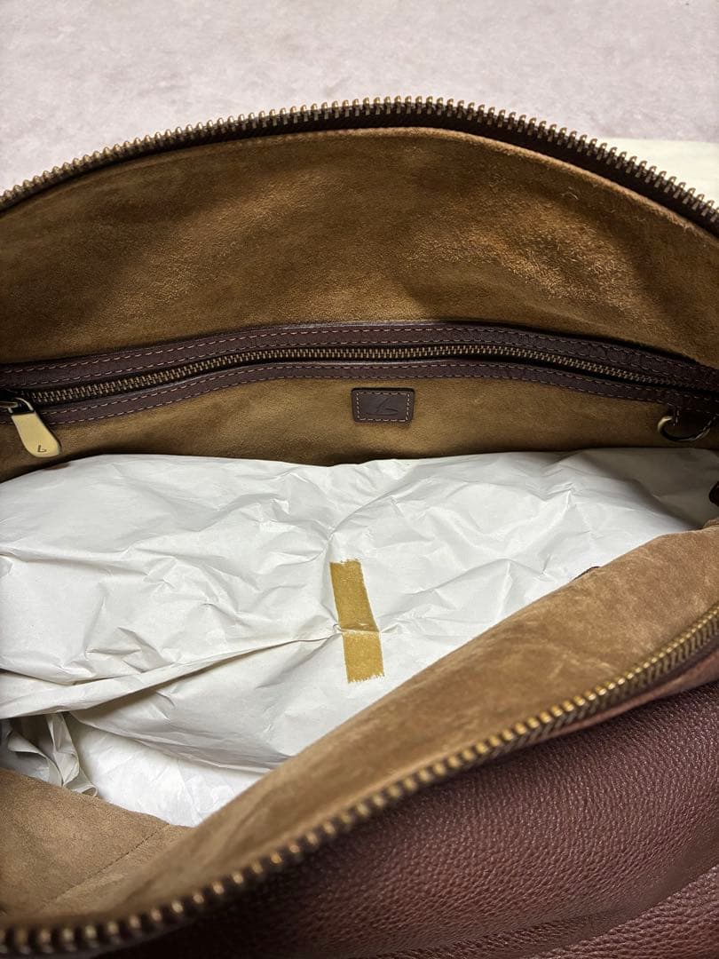 g*0様 土屋鞄　トーンオイルヌメ　ブラウンレザーショルダーバッグ